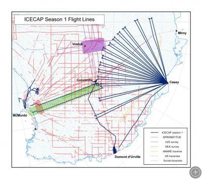 ICECAP season 1 flight lines.