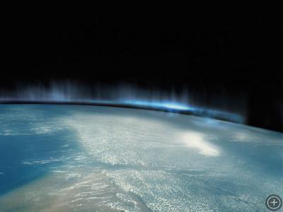Aurora from space, Photo courtesy of NASA