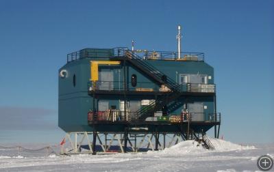 South Pole Climate Observatory, Photo courtesy of University of Chicago