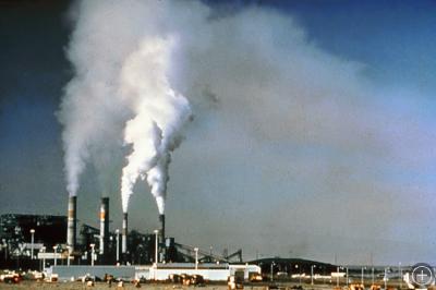 Factory pollution. Photo courtesy of the National Parks Service.